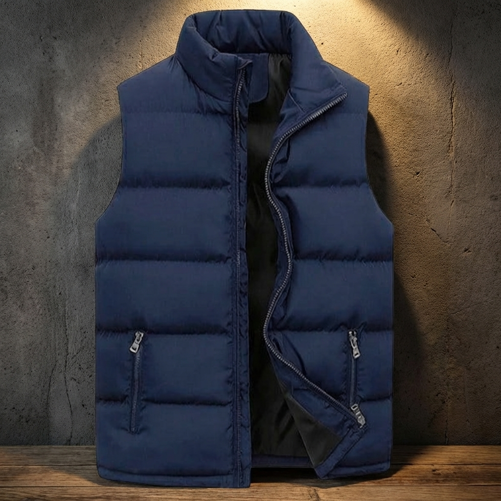 MEN’S VEST | QUILTED PUFFER | ZIP | RELAXED FIT