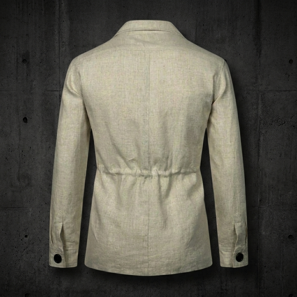 MEN’S COAT | POLYESTER LINEN | FIELD | STRUCTURED FIT