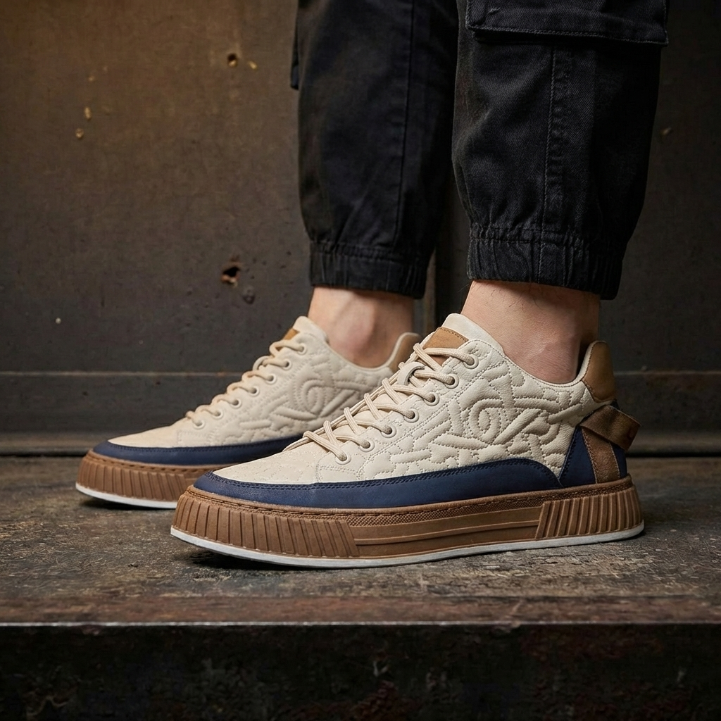 MEN’S SNEAKERS | COURT | QUILTED SYNTHETIC | VEGAN PANELS
