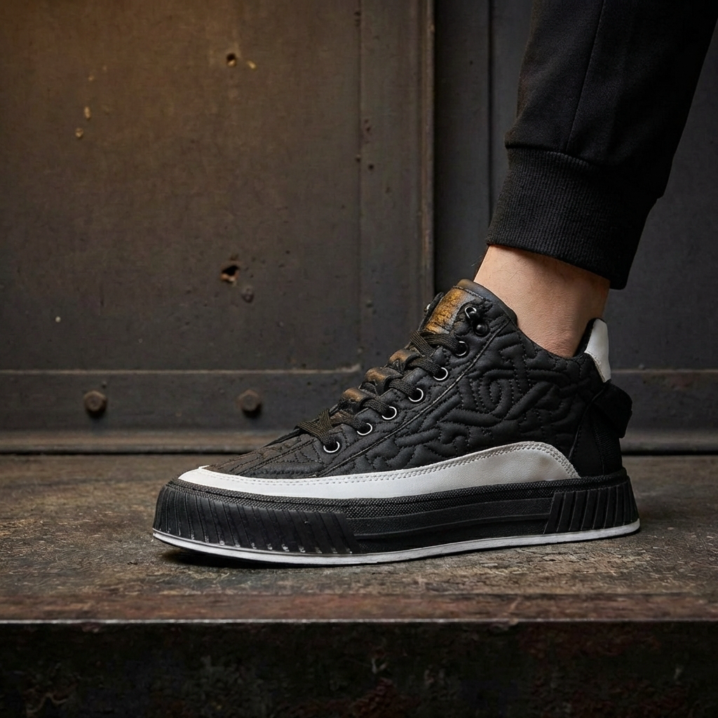 MEN’S SNEAKERS | COURT | QUILTED SYNTHETIC | VEGAN PANELS