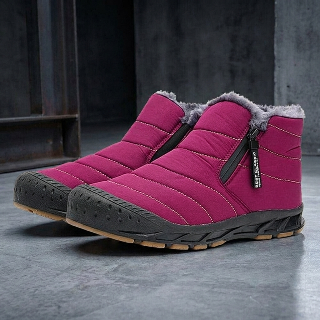 MEN’S BOOTS | QUILTED | FAUX-FUR LINED | SLIP-ON