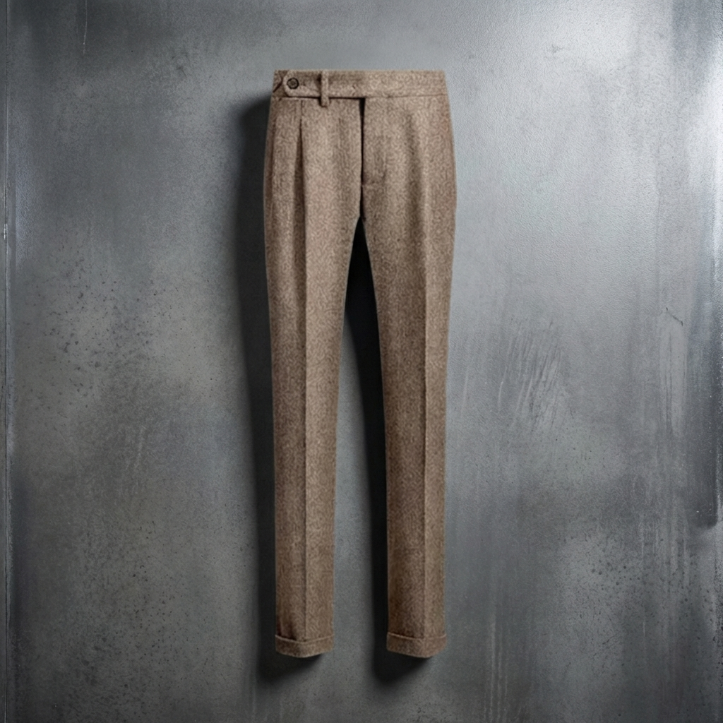 MEN’S TROUSERS | PLEATED | TAILORED FIT | BUTTON-TAB WAIST