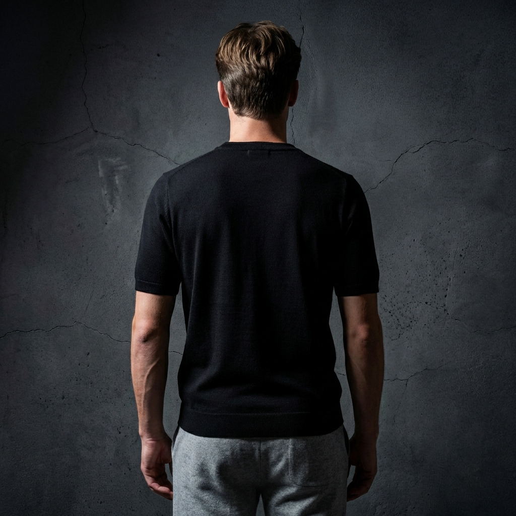 MEN’S KNIT POLO | WOOL | SHORT SLEEVE | MICRO-TEXTURE