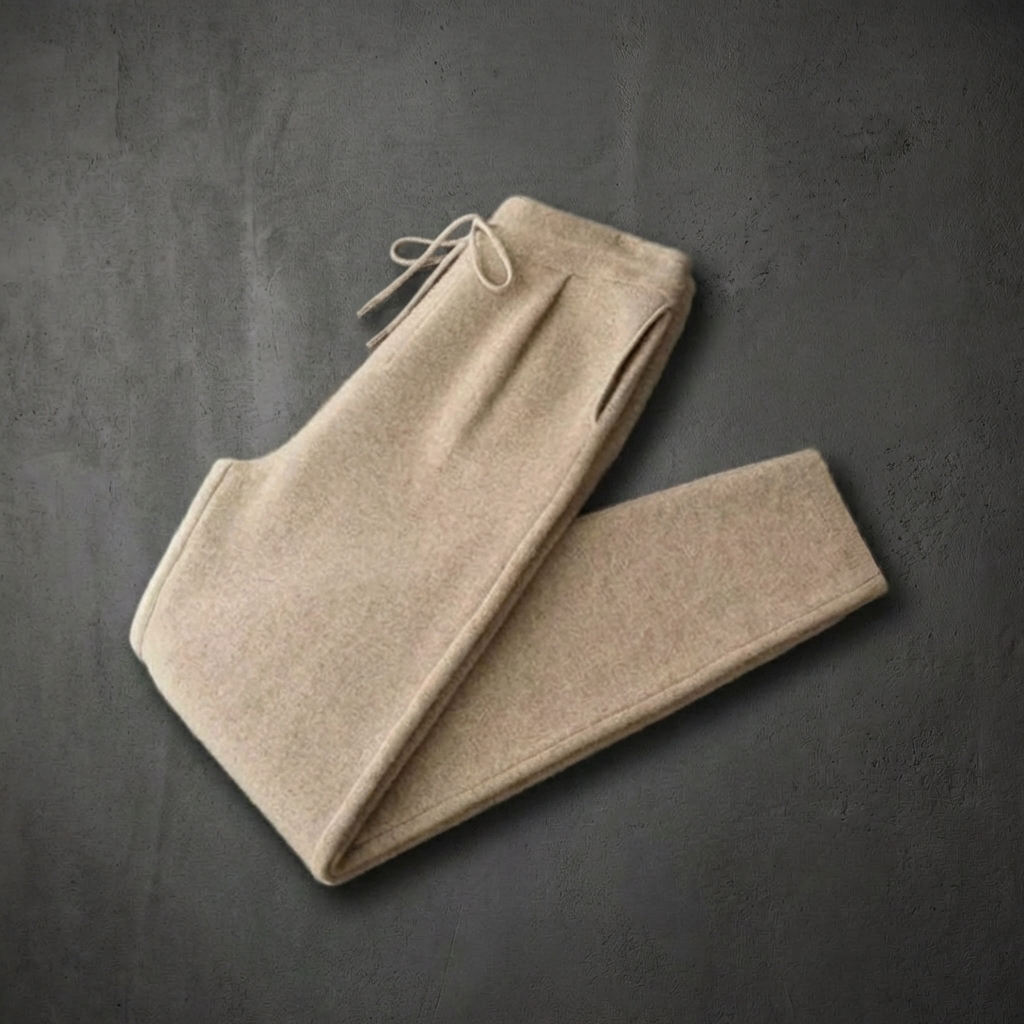 MEN’S TROUSERS | CASHMERE | DRAWSTRING | LEISURE | RELAXED FIT
