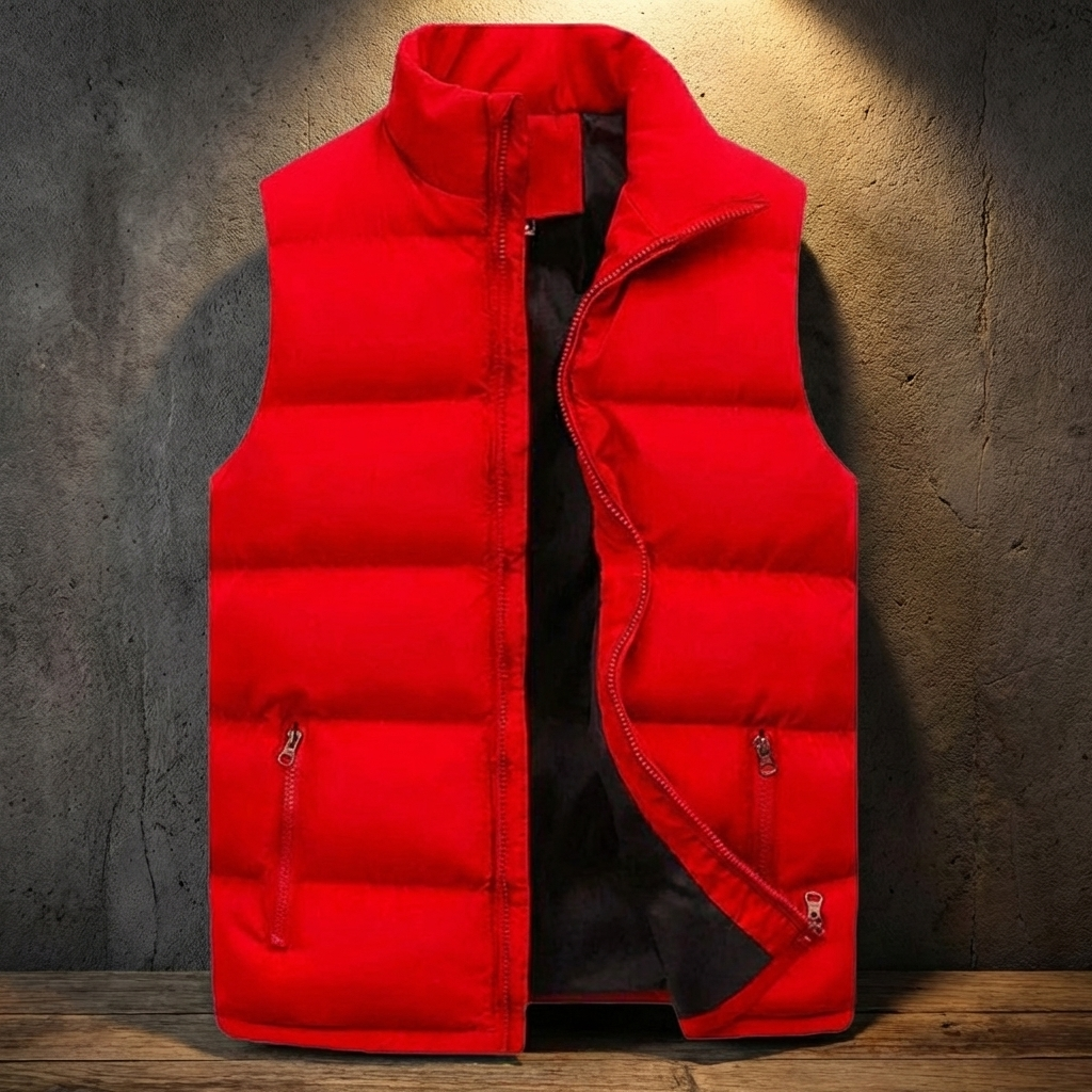 MEN’S VEST | QUILTED PUFFER | ZIP | RELAXED FIT