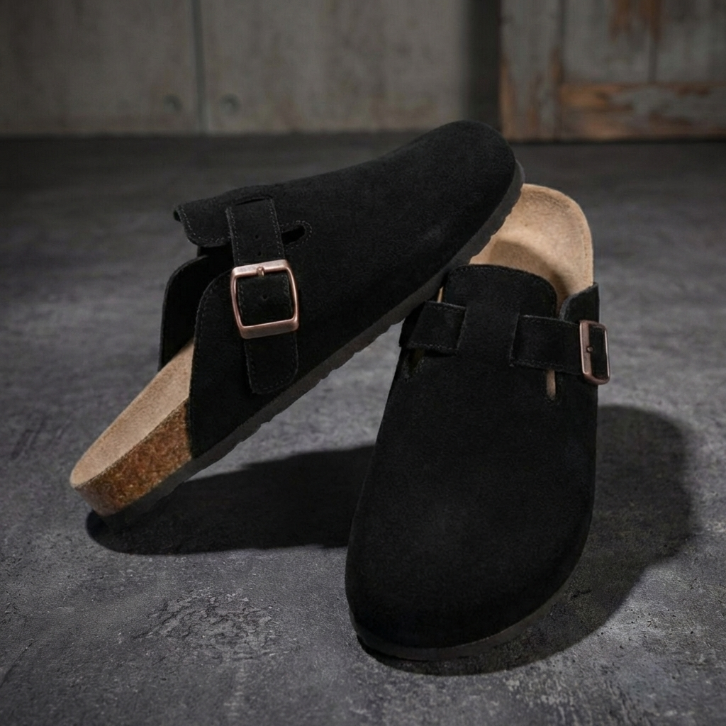 MEN’S CLOGS | SLIP-ON | VEGAN SUEDE | ANKLE