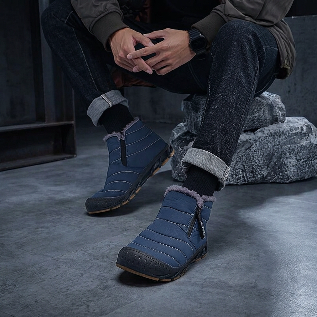 MEN’S BOOTS | QUILTED | FAUX-FUR LINED | SLIP-ON