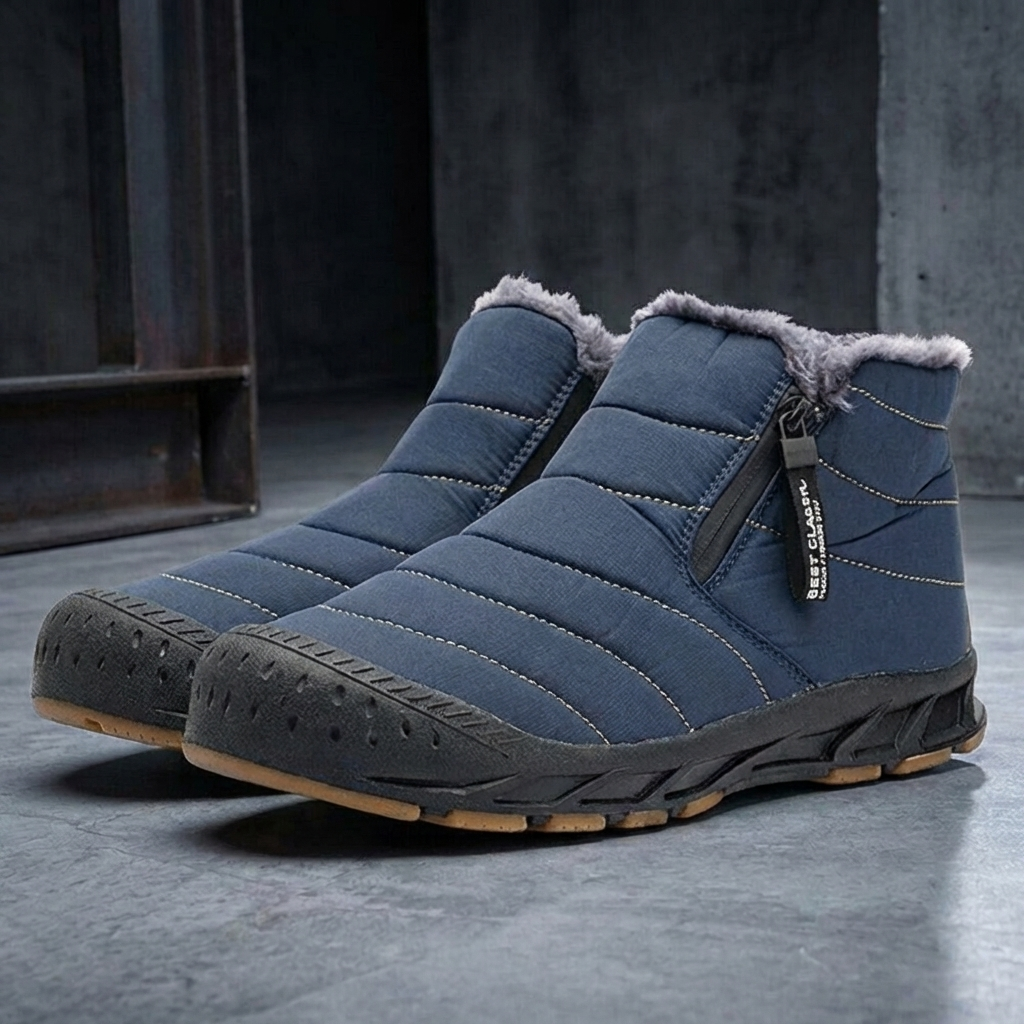 MEN’S BOOTS | QUILTED | FAUX-FUR LINED | SLIP-ON