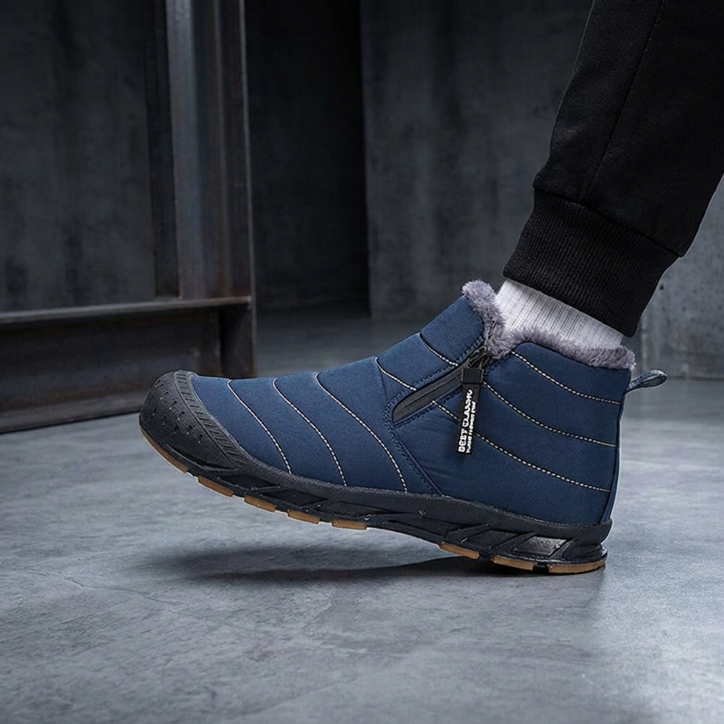 MEN’S BOOTS | QUILTED | FAUX-FUR LINED | SLIP-ON