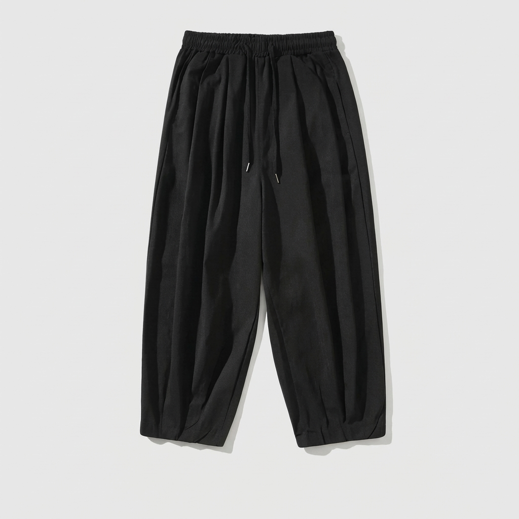 MEN’S TROUSERS | ELASTIC WAIST | WIDE LEG