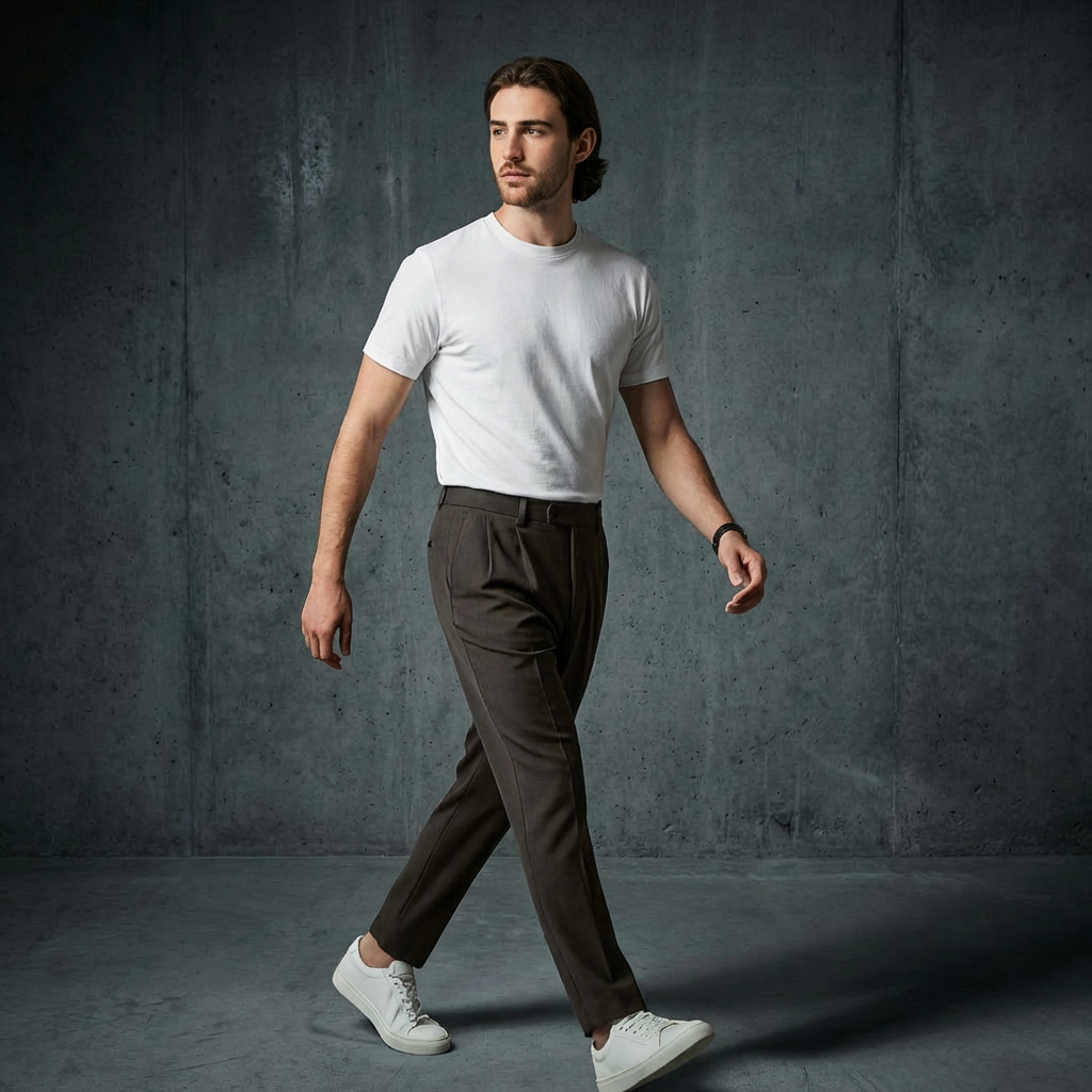 MEN’S TROUSERS | SLIM FIT | STRAIGHT LEG | POLYESTER