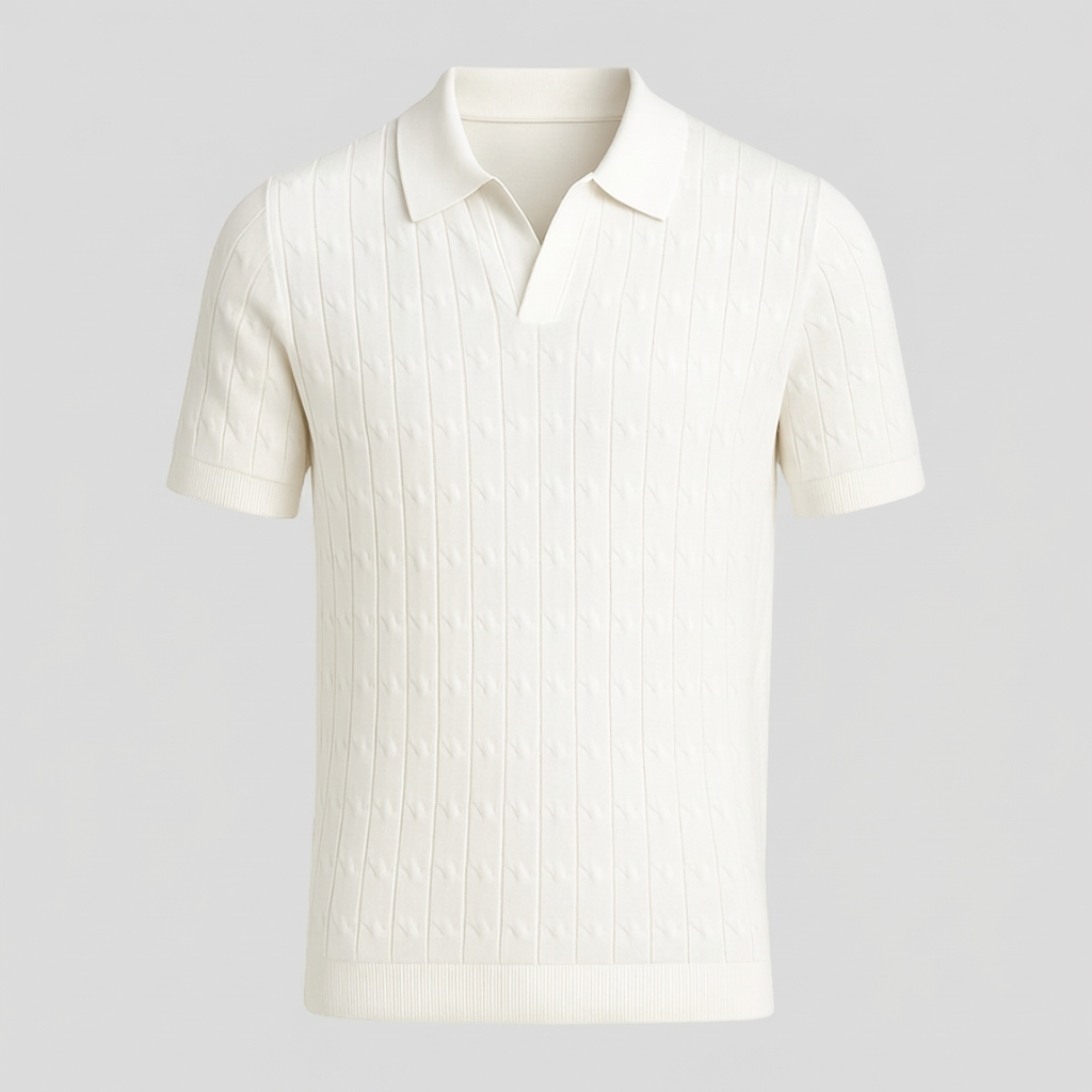 MEN’S POLO | TEXTURED KNIT | SHORT SLEEVE