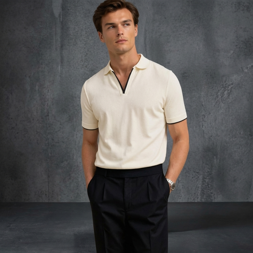MEN’S POLO | CONTRAST TRIM | Short Sleeve