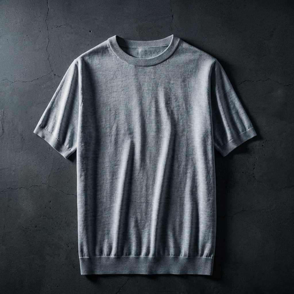 MEN’S KNIT POLO | WOOL | SHORT SLEEVE | MICRO-TEXTURE